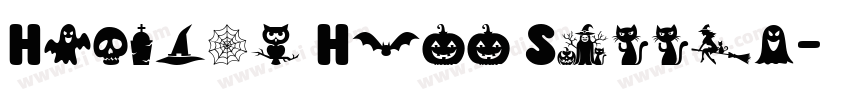 Haunted Hill Spooky字体转换